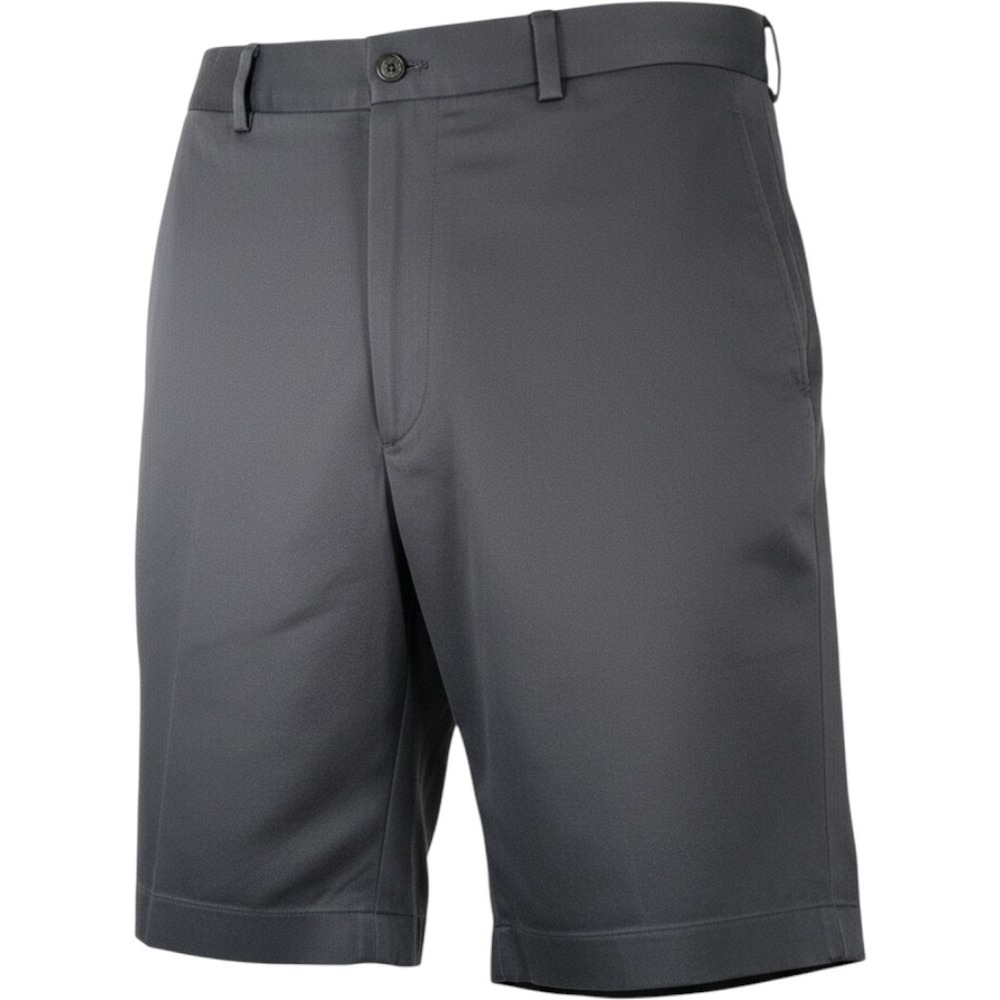 Brooks Brothers Advantage Chino Shorts Mens 34 Navy Blue Wrinkle Free Cotton New